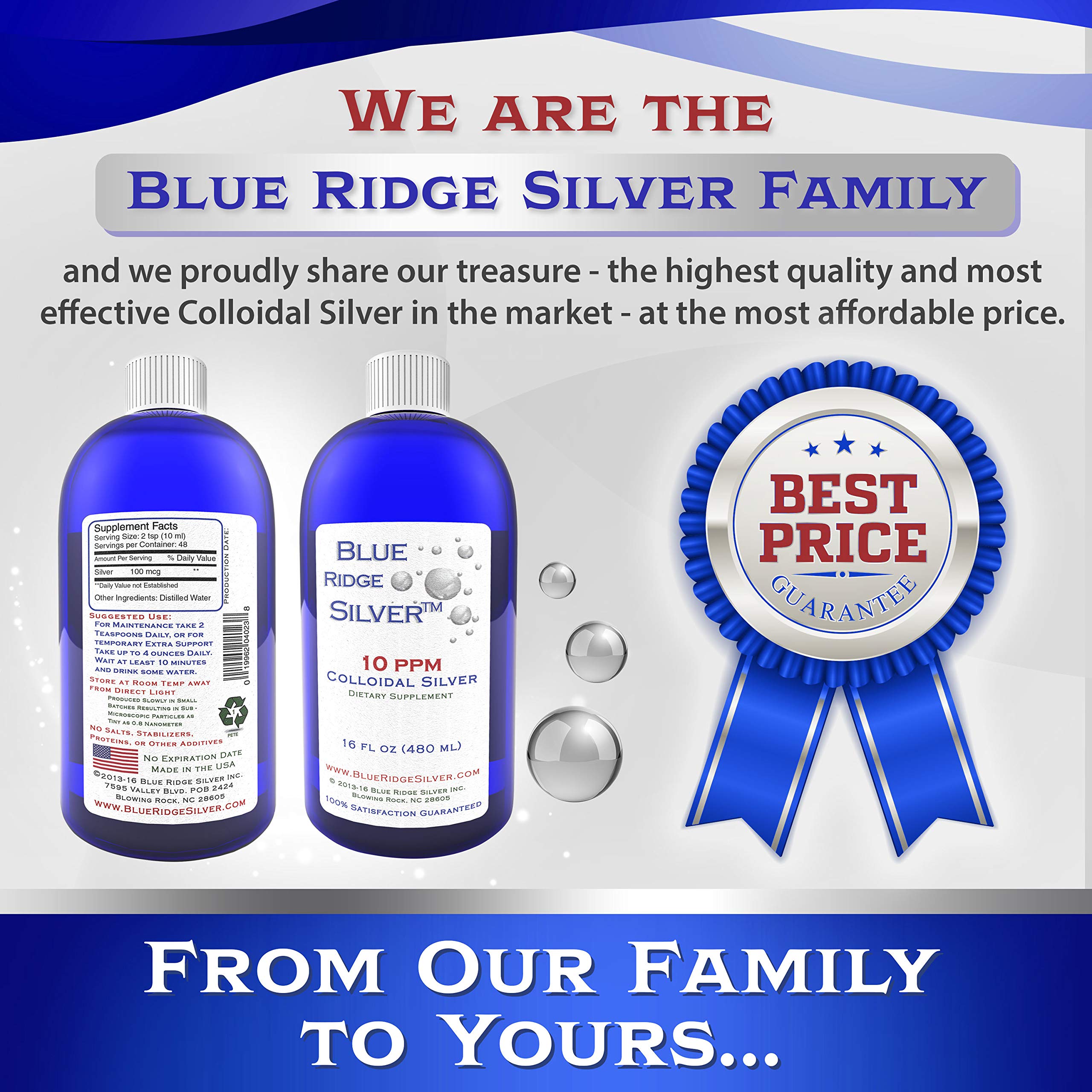 Foto 3 pulgar | Suplemento De Salud Blue Ridge Silver, 10 Ppm, 473 Ml, Plata Coloidal - Venta Internacional.