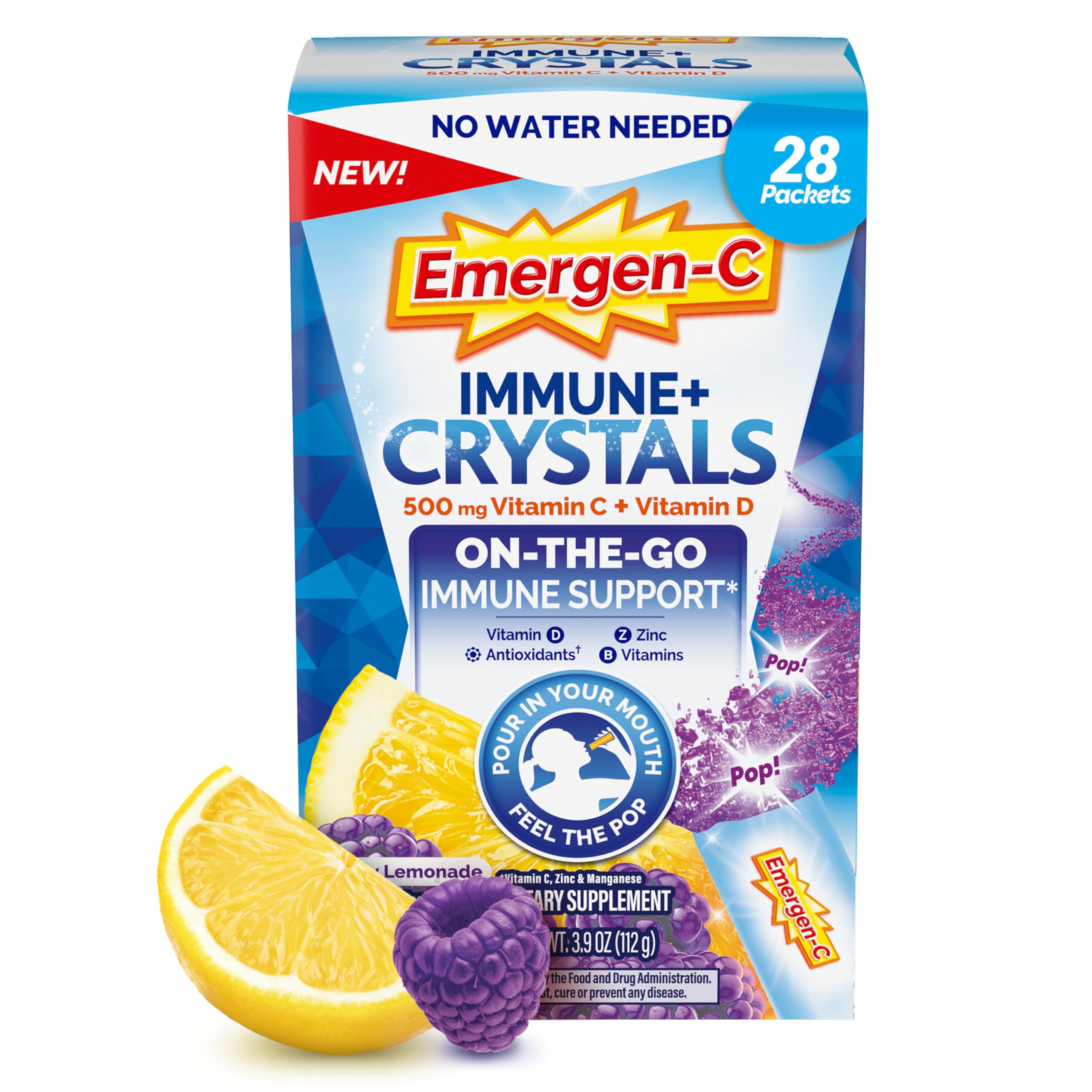 Foto 1 | Suplemento Emergen-c Immune Plus Crystals, 28 Paquetes En Barra - Venta Internacional.