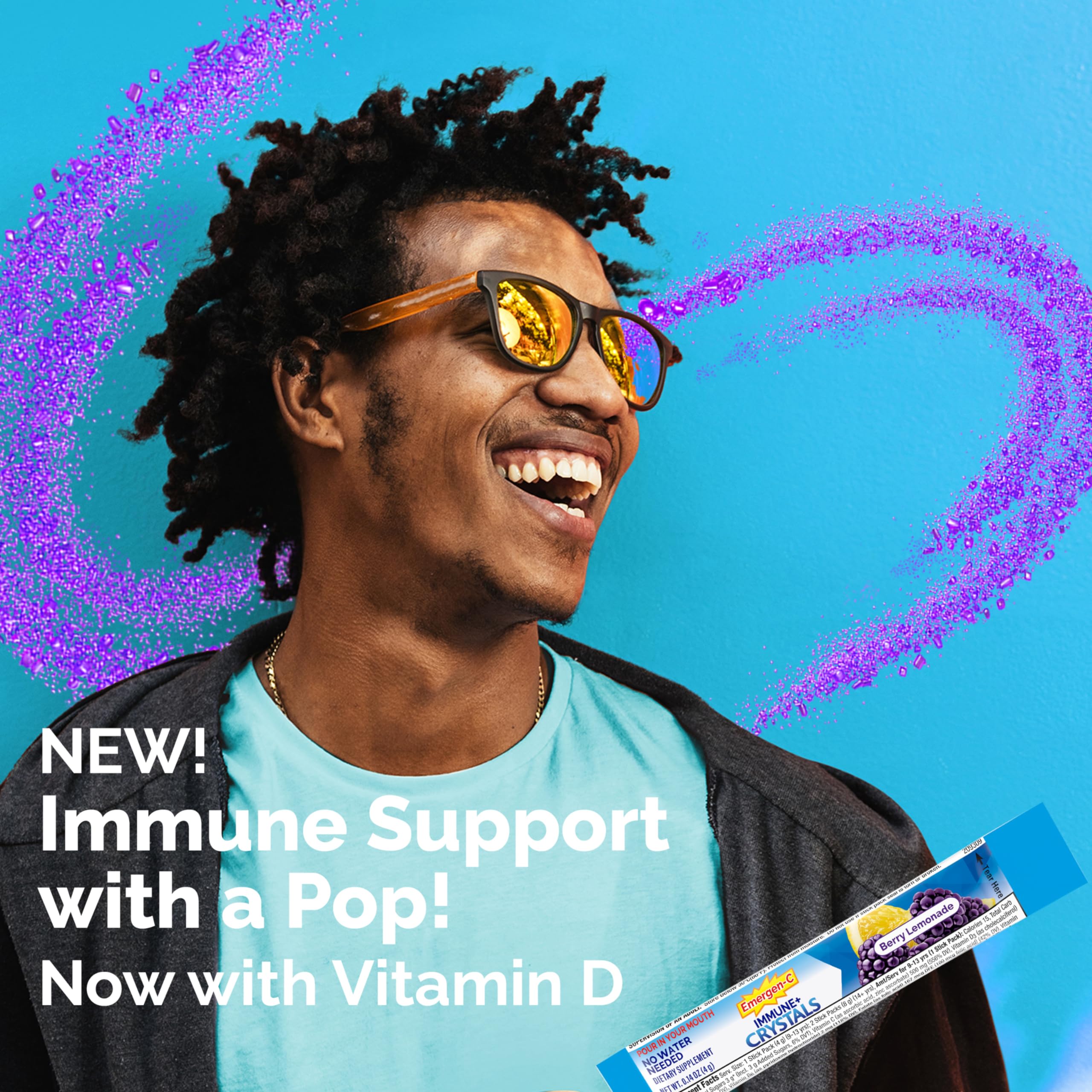 Foto 3 pulgar | Suplemento Emergen-c Immune Plus Crystals, 28 Paquetes En Barra - Venta Internacional.