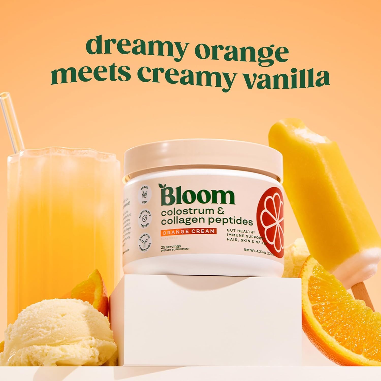 Foto 2 | Suplemento Bloom Nutrition De Calostro Bovino En Polvo, 25 Porciones - Venta Internacional.