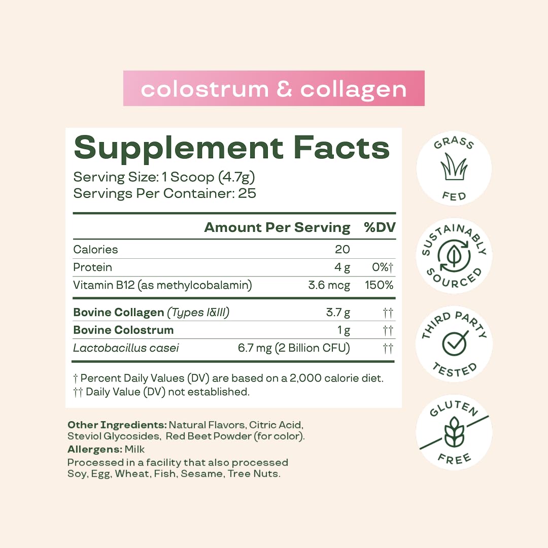 Foto 5 pulgar | Suplemento Bloom Nutrition, Calostro Bovino En Polvo, 25 Porciones - Venta Internacional.