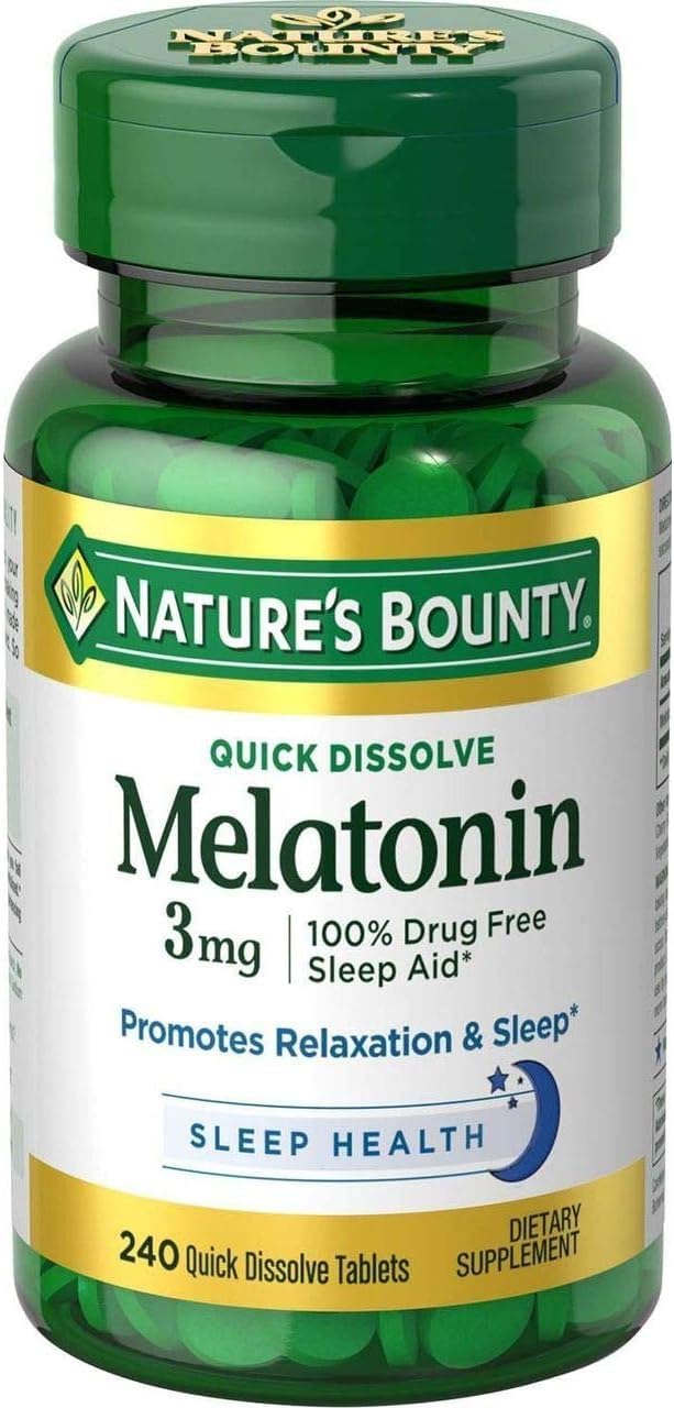 Foto 2 pulgar | Suplemento De Melatonina Nature's Bounty, 3 Mg, 240 Tabletas X 4 - Venta Internacional.