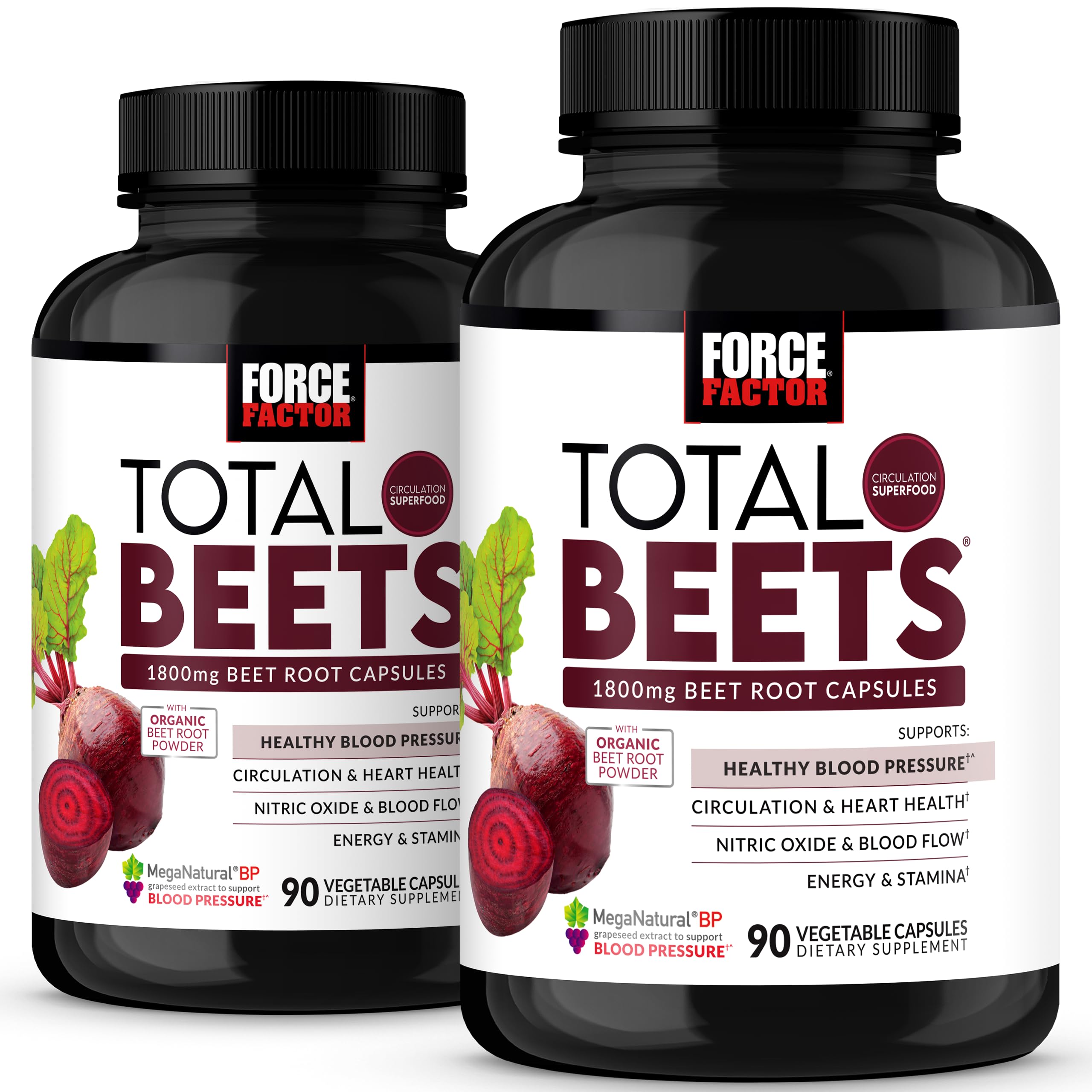 Foto 1 | Suplemento Force Factor Total Beets Blood Pressure 180 Cápsulas - Venta Internacional.