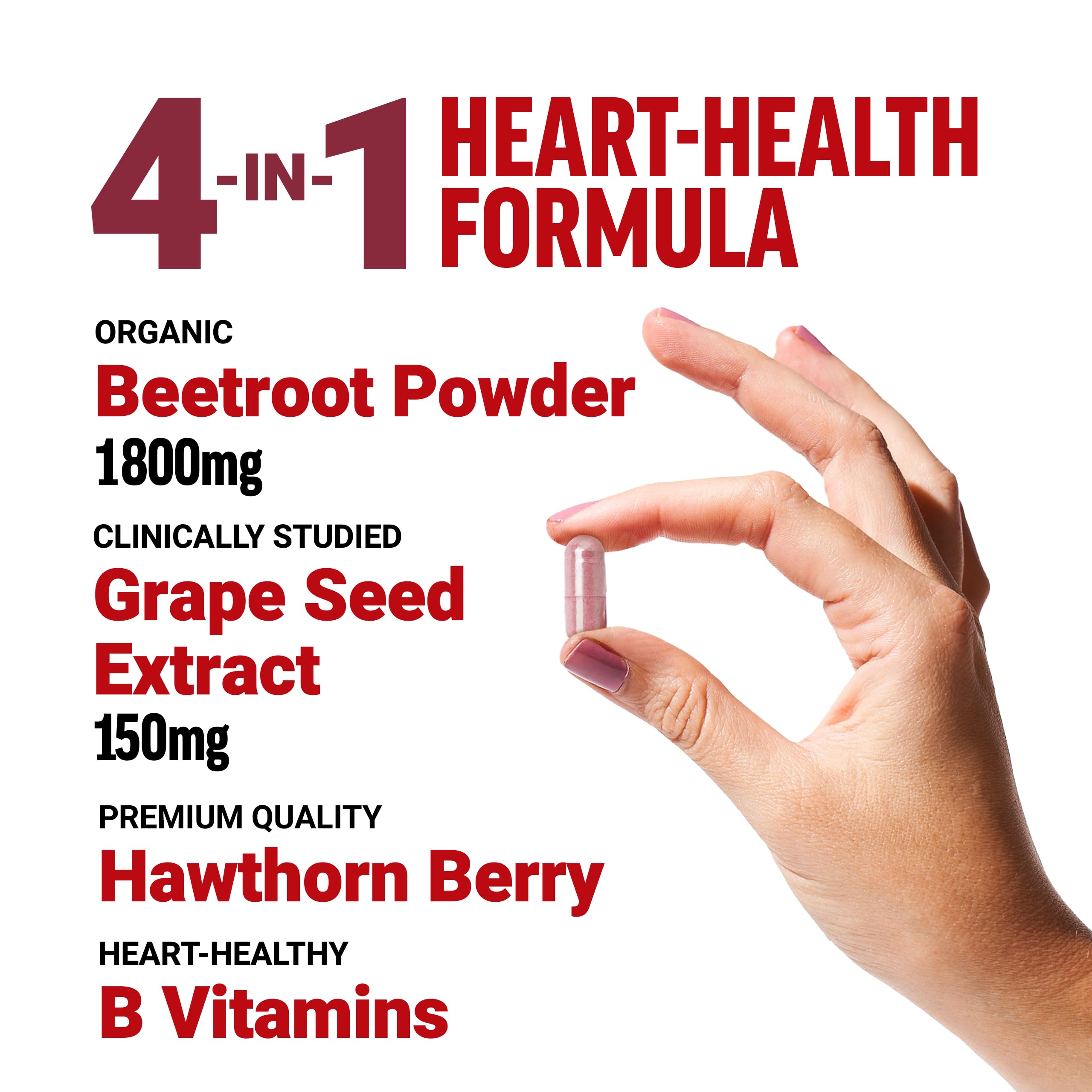 Foto 2 | Suplemento Force Factor Total Beets Blood Pressure 180 Cápsulas - Venta Internacional.