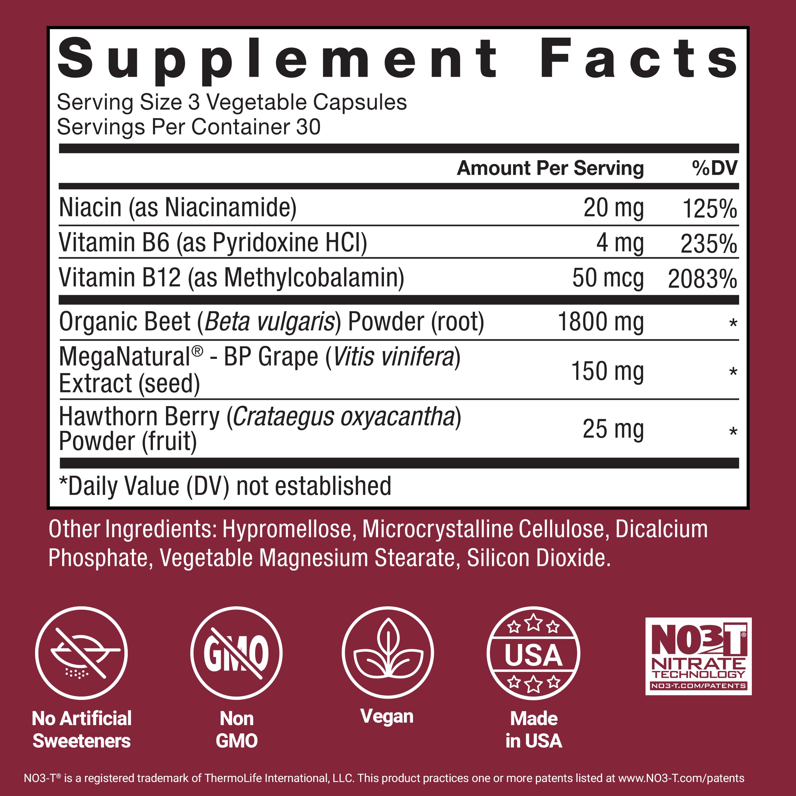 Foto 7 pulgar | Suplemento Force Factor Total Beets Blood Pressure 180 Cápsulas - Venta Internacional.