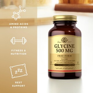 Foto 4 | Suplemento Solgar Glycine 500 Mg 100 Cápsulas Vegetales - Venta Internacional.