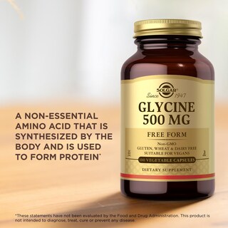 Foto 5 | Suplemento Solgar Glycine 500 Mg 100 Cápsulas Vegetales - Venta Internacional.