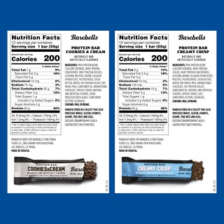 Foto 7 | Paquete Combinado Barebells De Protein Bars, 12 Galletas Cremosas Y Crujientes - Venta Internacional.