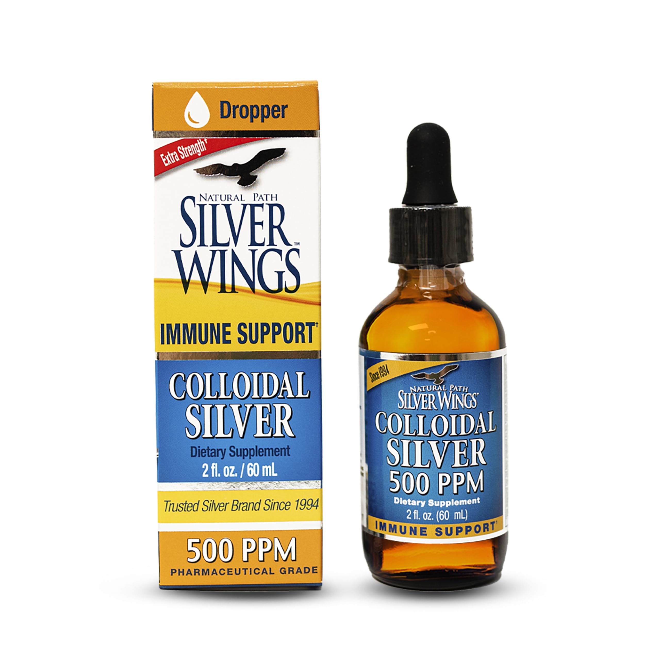Foto 2 pulgar | Suplemento De Plata Coloidal Natural Path Silver Wings, 500 Ppm
