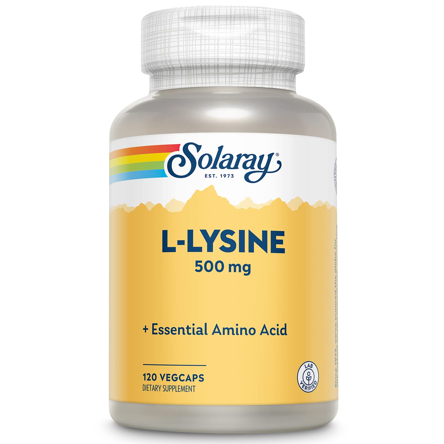 Foto 2 pulgar | Suplemento Solaray De L-lisina, 500 Mg De Aminoácidos, 120 Cápsulas Vegetales