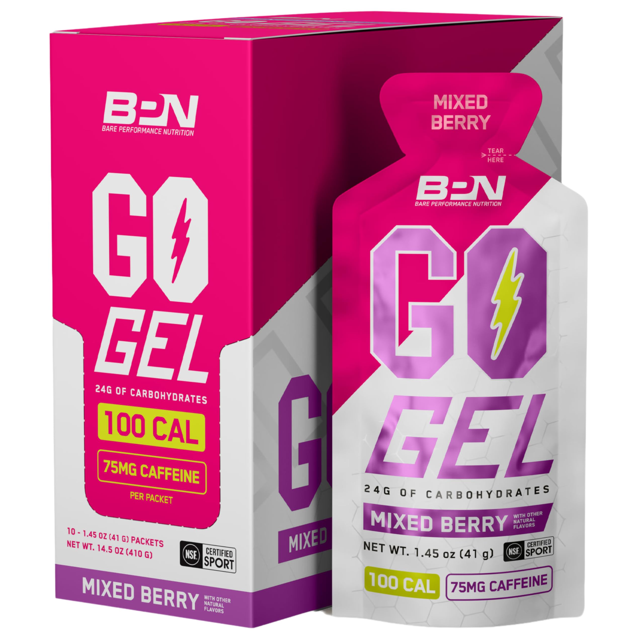 Foto 1 | Gel Para Correr Bare Performance Nutrition Bpn Go Gel Endurance