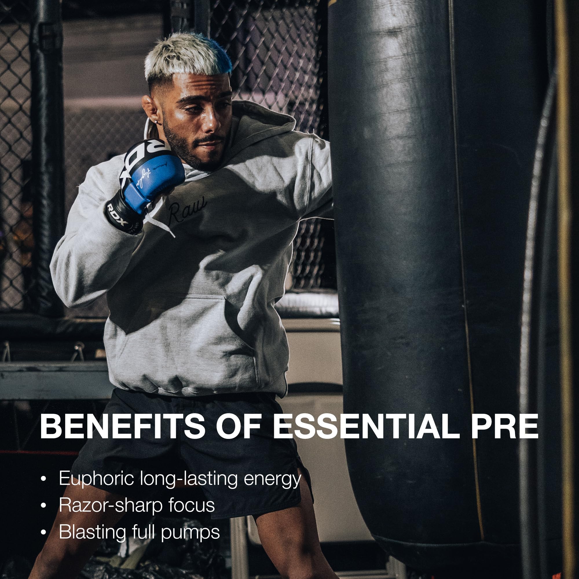 Foto 5 | Suplemento Pre-workout Powder Raw Essential Orange para Hombres y Mujeres - Venta Internacional