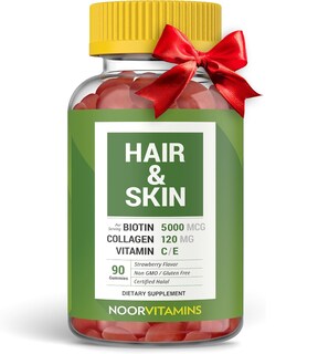 Foto 1 | Vitaminas Para El Cabello, Sin Vitaminas, Halal, Biotina Y Colágeno, 90 Gomitas