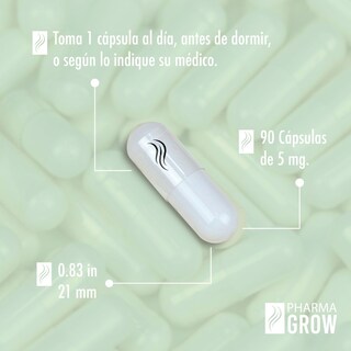 Foto 4 | Kit Pharma Grow Minoxidil 2.5% + Biotina 90 Cápsulas + Minoxidil 5% + Biotina Solución