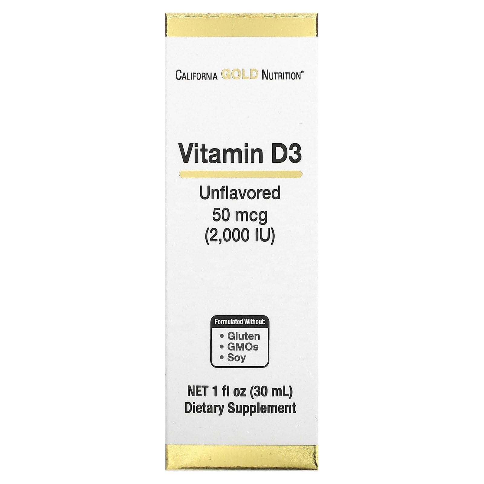 Foto 2 pulgar | Suplemento De Vitamina D3 De California Gold Nutrition 50 Mcg