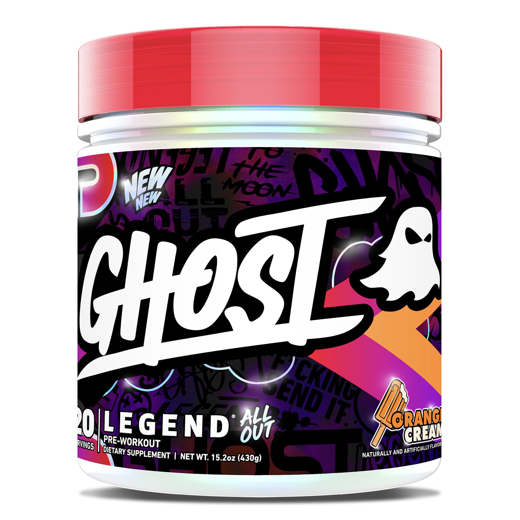 Foto 2 pulgar | Suplemento Previo Al Entrenamiento Ghost Legend All Out V2 Orange Cream