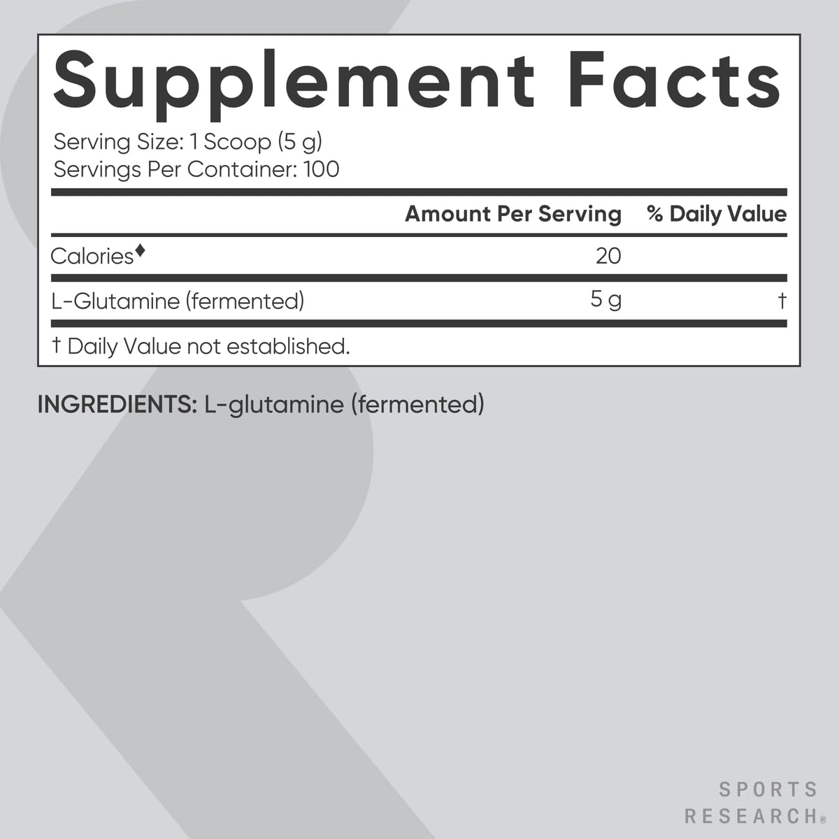 Foto 5 | Suplemento Sports Research L-glutamina, 500 Ml, 5000 Mg/porción - Venta Internacional.