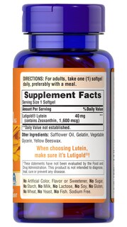Foto 3 | Suplemento De Luteína Lutigold Premium De Puritan's Pride 40 Mg - Venta Internacional.