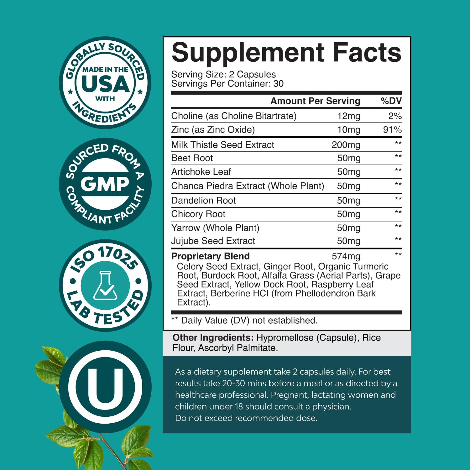 Foto 3 pulgar | Suplemento Natures Craft Liver Cleanse, Desintoxicante, Cardo Mariano - Venta Internacional.