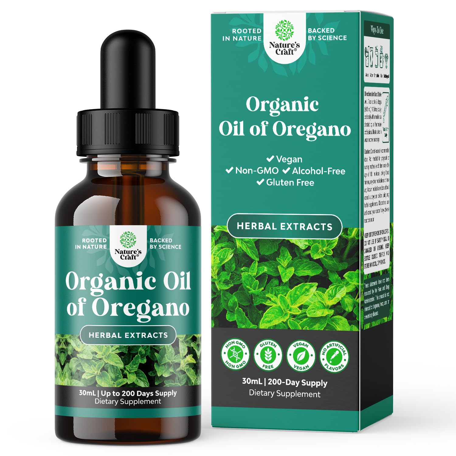 Foto 1 | Gotas De Aceite De Orégano Natures Craft Superconcentrado, 30 Ml - Venta Internacional.