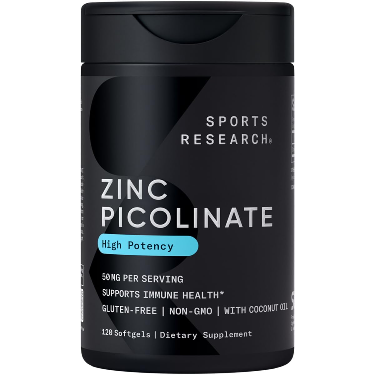 Foto 2 pulgar | Suplemento De Zinc Sports Research De Alta Potencia 50 Mg X 120 Cápsulas Blandas - Venta Internacional.