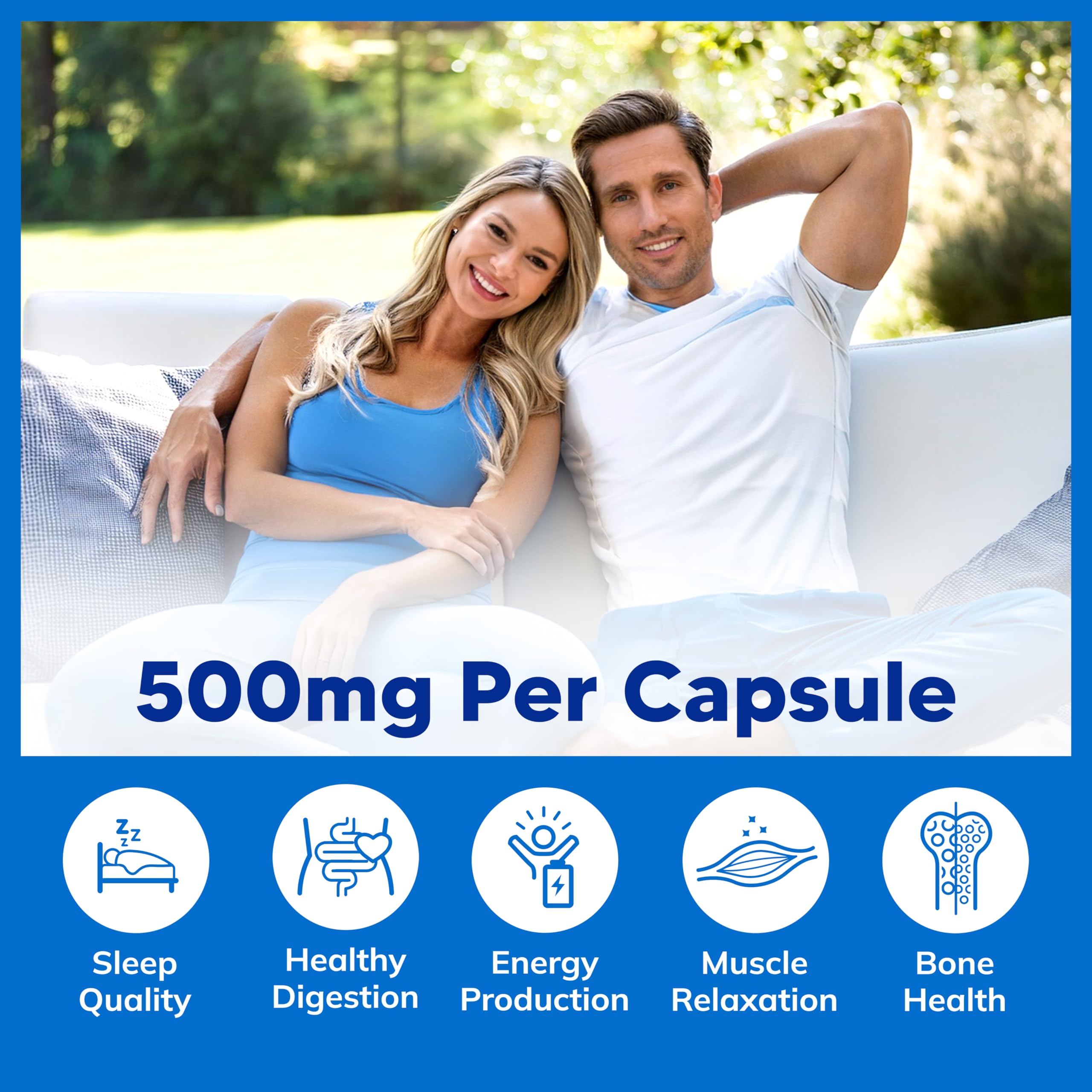 Foto 6 | Suplemento De Magnesio De Squared Nutrition, 500 Mg, 180 Cápsulas - Venta Internacional.