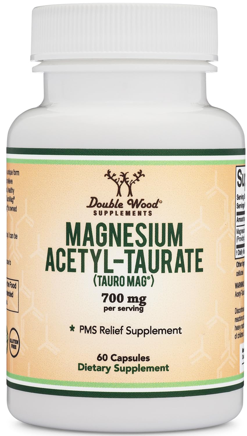 Foto 5 pulgar | Suplemento De Acetiltaurato De Magnesio Para Aliviar El Síndrome Premenstrual 350 Mg 60 Cápsulas - Venta Internacional.