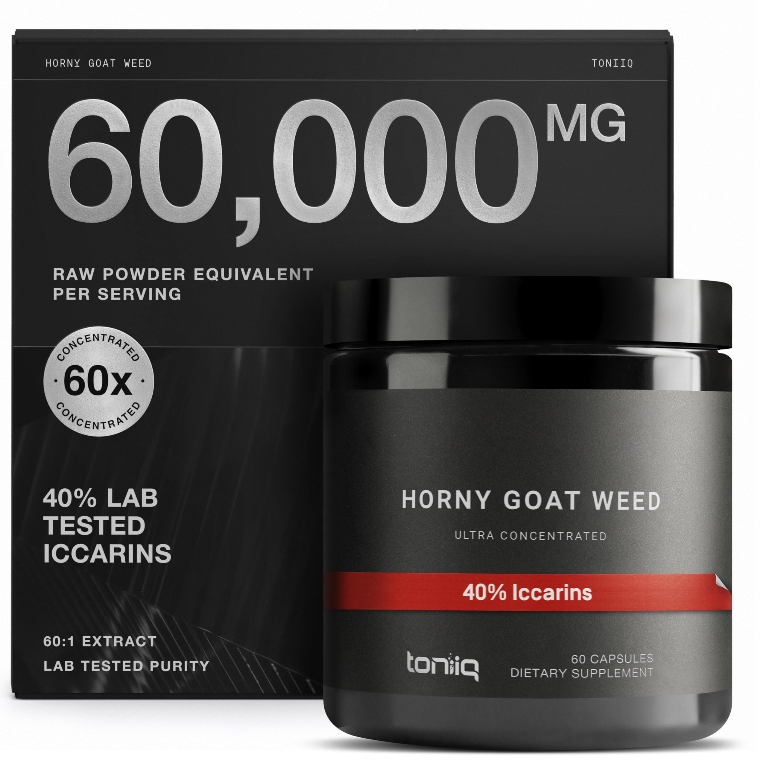 Foto 1 | Suplemento Toniiq Horny Goat Weed 60 Cápsulas 60 000 Mg - Venta Internacional.