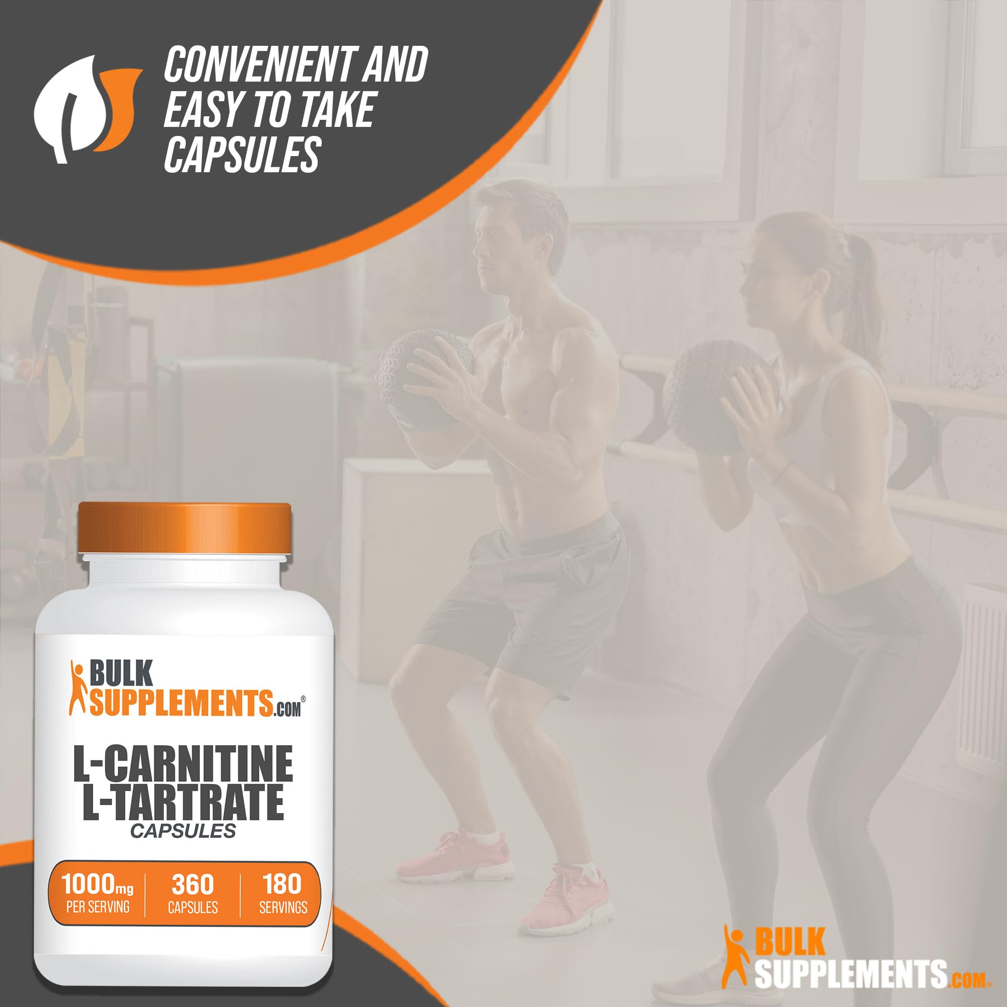 Foto 7 pulgar | Suplemento Bulksupplements.com L-tartrato De L-carnitina 1000 Mg - Venta Internacional.