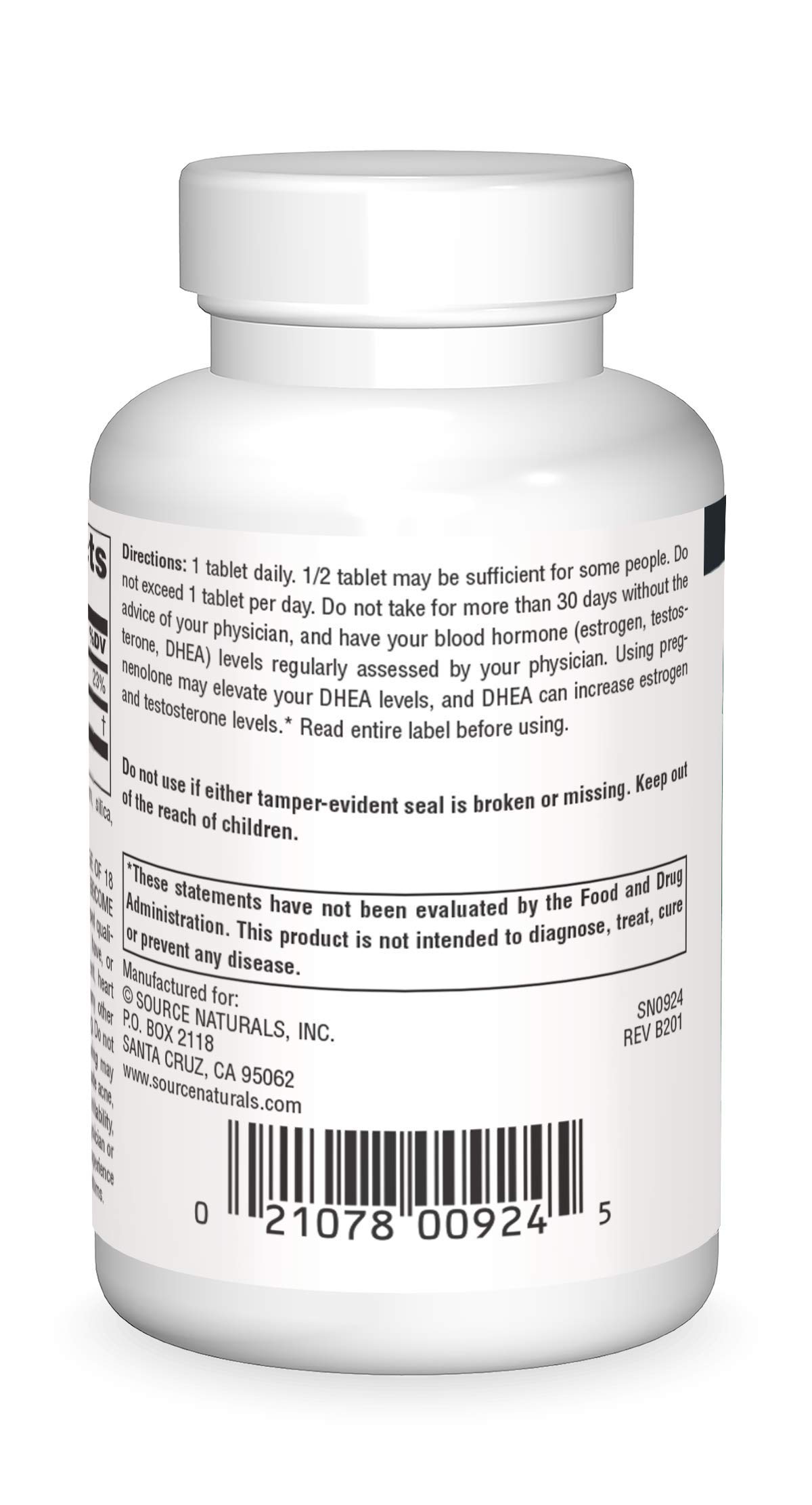 Foto 2 | Pregnenolona Supplement Source Naturals 50 Mg - 60 Comprimidos - Venta Internacional.