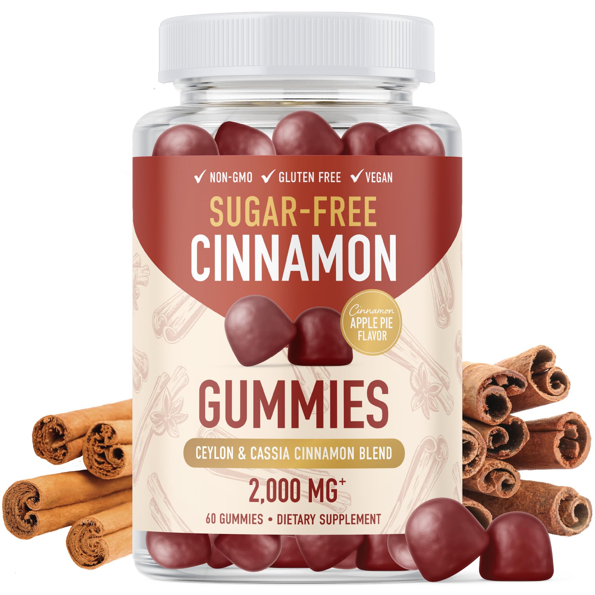 Foto 1 | Suplemento Smnutrition: Gomitas De Canela Sin Azúcar, 2000 Mg - Venta Internacional.