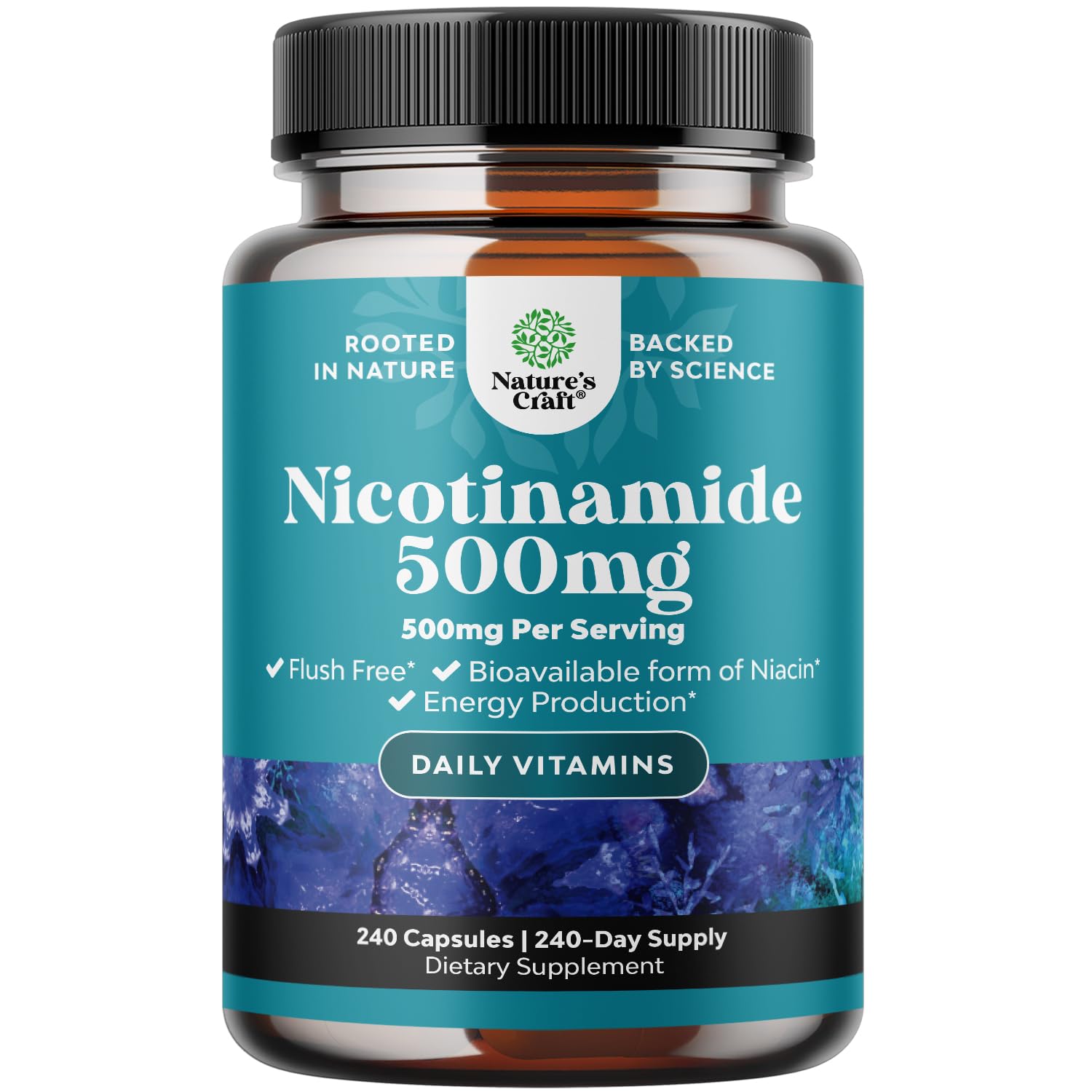 Foto 1 | Suplemento Natures Craft Con Vitamina B3 Y Niacinamida, 500 Mg, 240 Cápsulas - Venta Internacional.