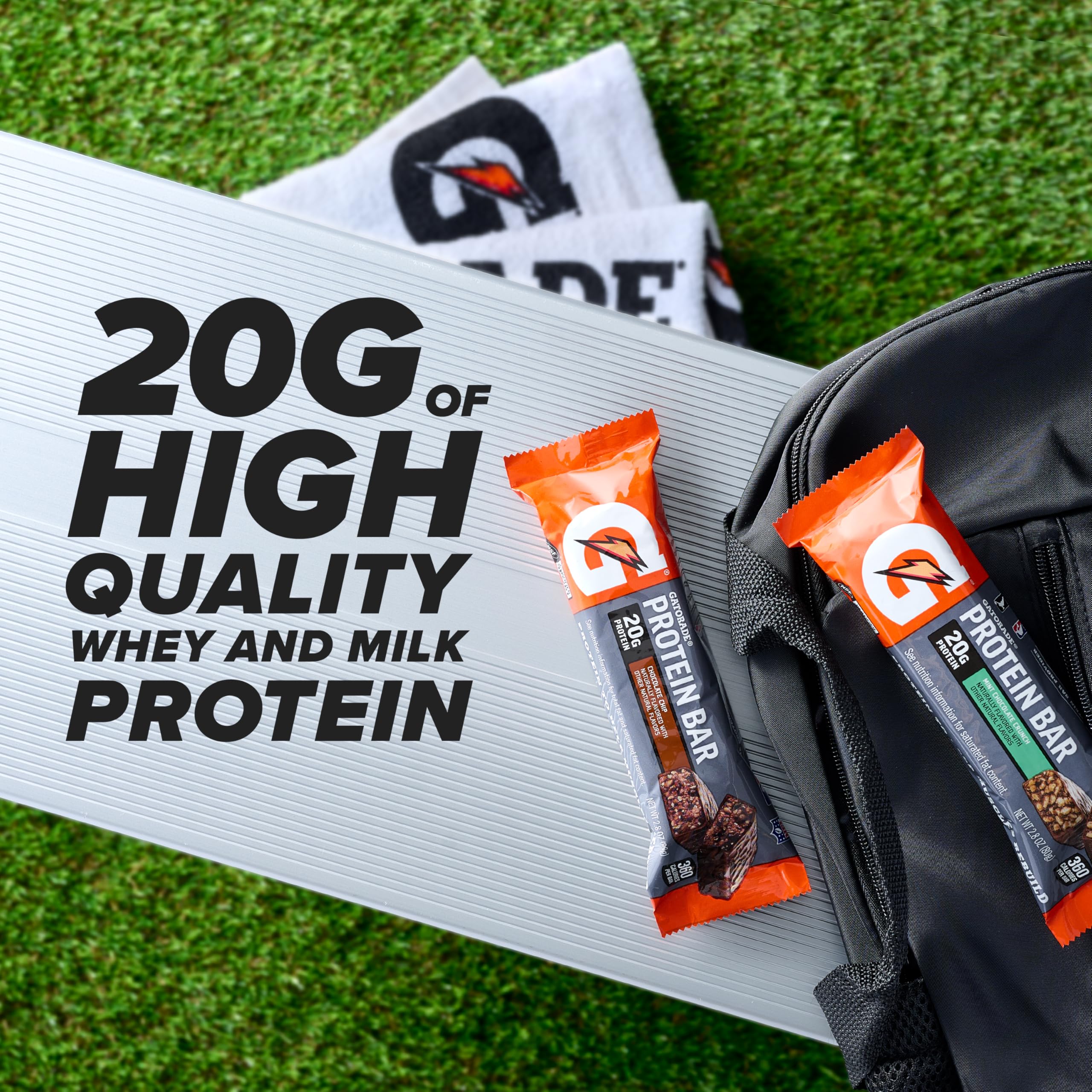 Foto 3 pulgar | Barras De Proteína Gatorade Con Chocolate Y Caramelo, 20 G, 12 Unidades - Venta Internacional.