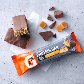 Foto 3 | Barras De Proteína Gatorade Con Chocolate Y Caramelo, 20 G, 12 Unidades - Venta Internacional.