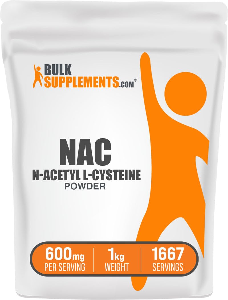 Foto 2 pulgar | Suplemento Bulksupplements.com N-acetil Cisteína 600 Mg 1 Kg - Venta Internacional.
