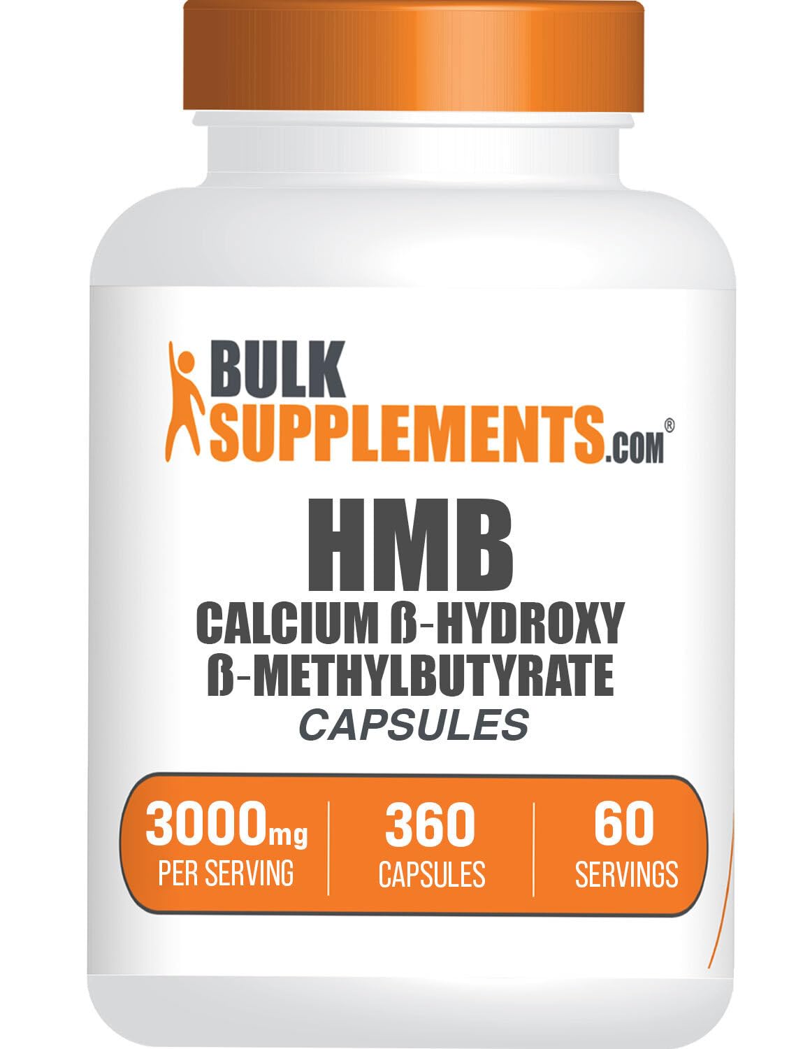 Foto 2 pulgar | Cápsulas Hmb De Supplement Bulksupplements.com, 3000 Mg, 360 Unidades - Venta Internacional.