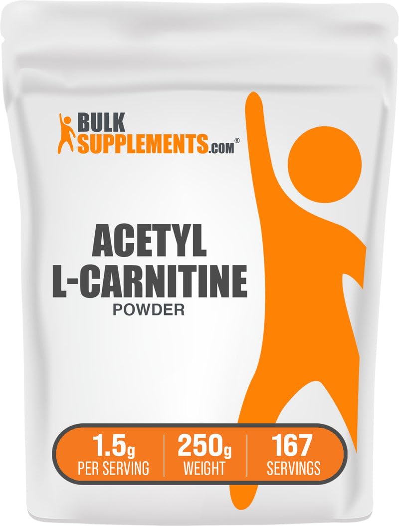 Suplemento Bulksupplements.com Acetil L-carnitina En Polvo 250 G - Venta Internacional.
