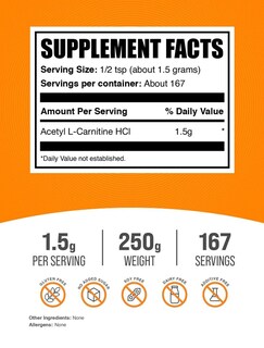 Foto 2 | Suplemento Bulksupplements.com Acetil L-carnitina En Polvo 250 G - Venta Internacional.