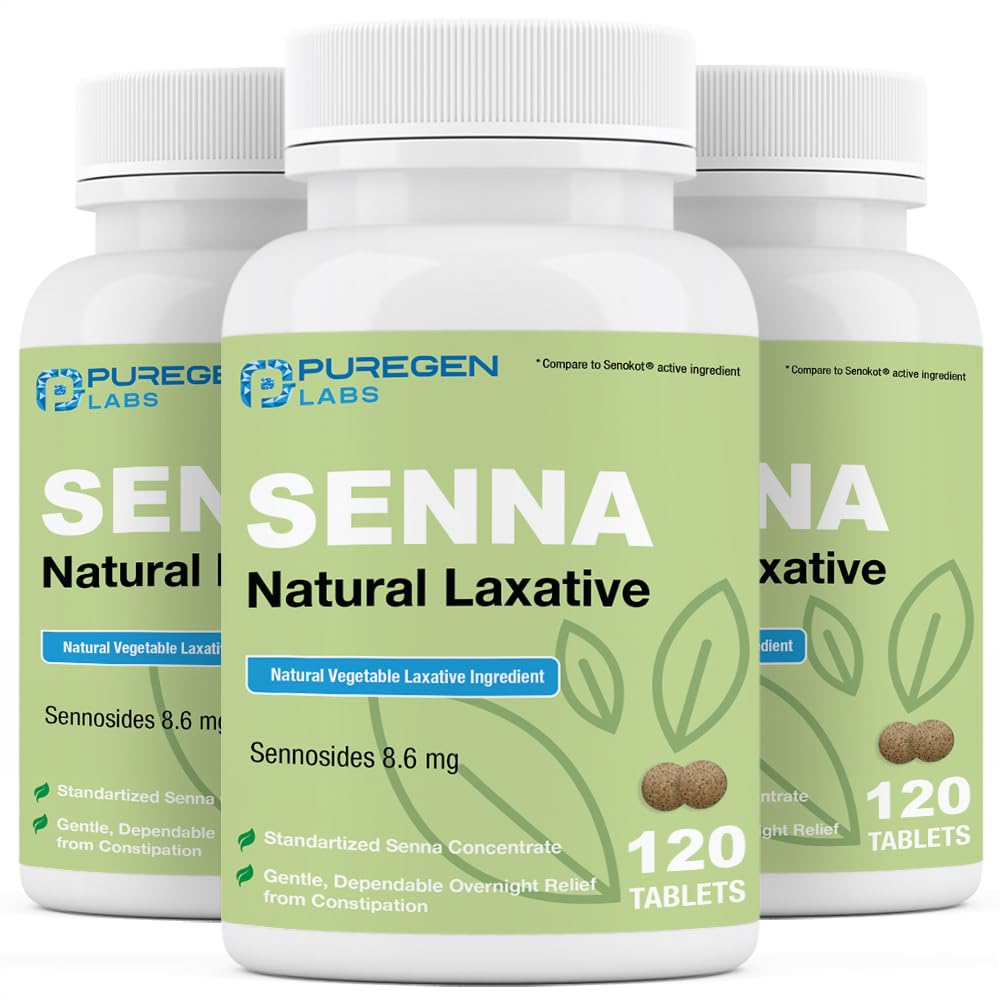 Foto 2 pulgar | Tabletas Laxantes Puregen Labs Senna 8.6 Mg (120 Unidades) - Venta Internacional.