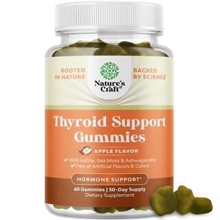 Foto 1 | Gomitas Tiroideas Veganas Supplement Natures Craft 60 Unidades - Venta Internacional.