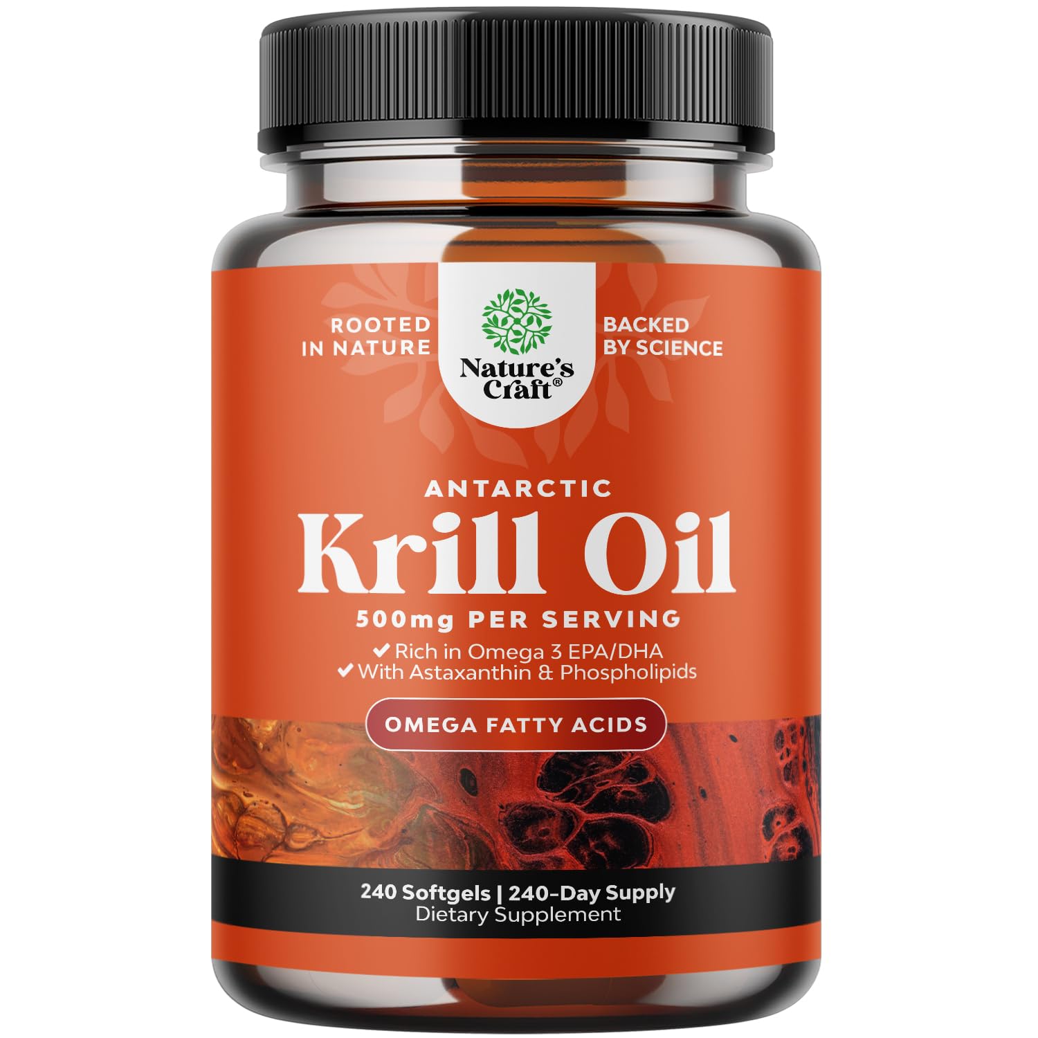 Foto 2 pulgar | Suplemento De Aceite De Krill Antártico De Natures Craft, 500 Mg, Cápsulas Blandas - Venta Internacional.