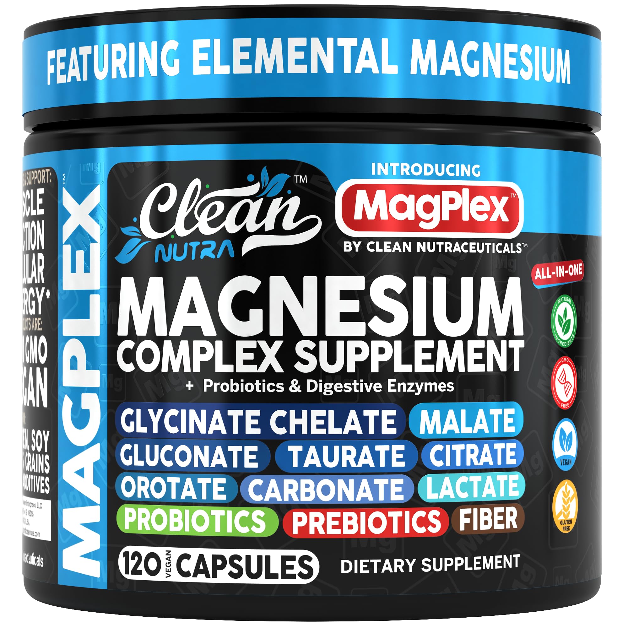 Foto 1 | Suplemento De Magnesio Clean Nutra Magplex Complex 500 Mg - Venta Internacional.