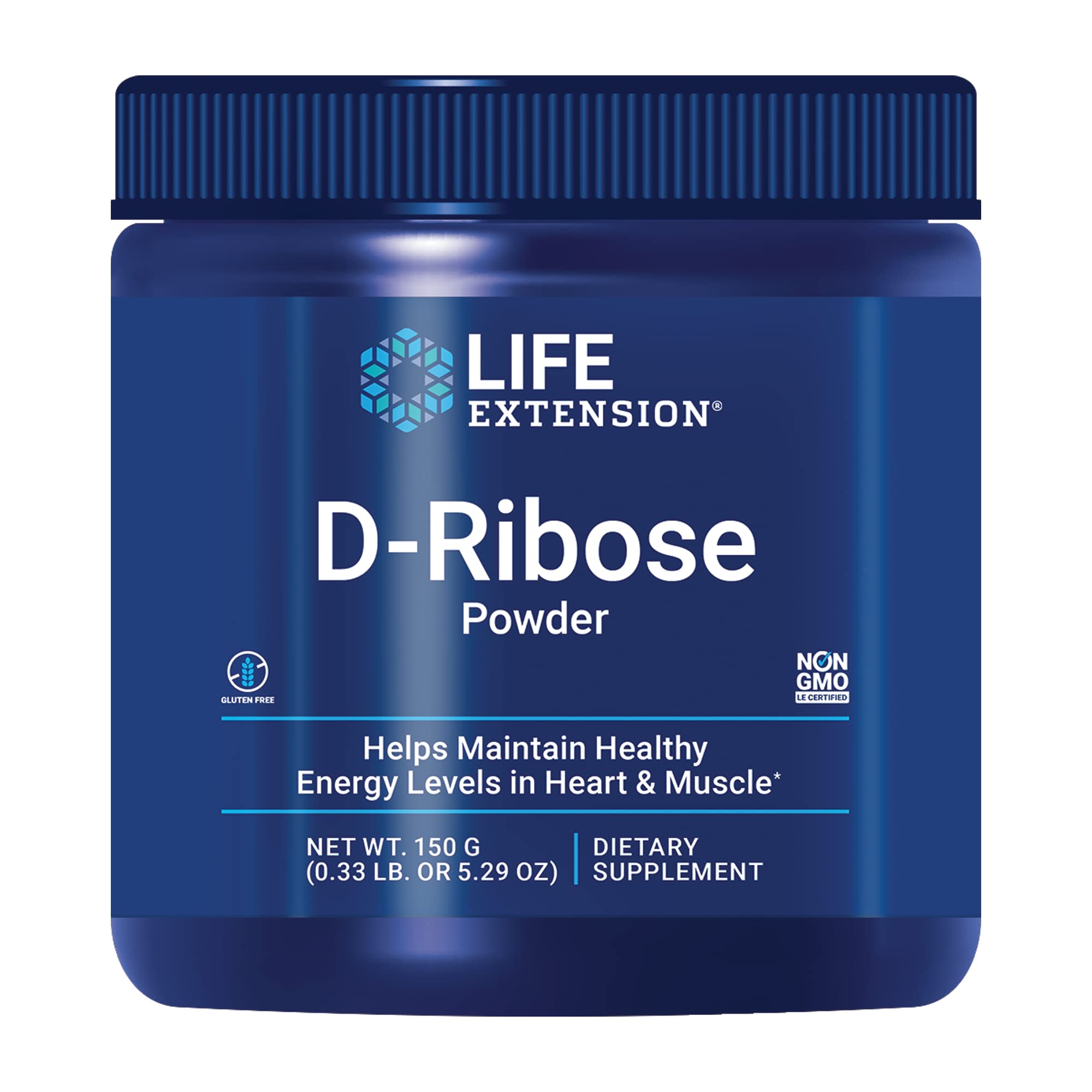 Suplemento Life Extension D-ribosa En Polvo 150 G Sin Gluten - Venta Internacional.