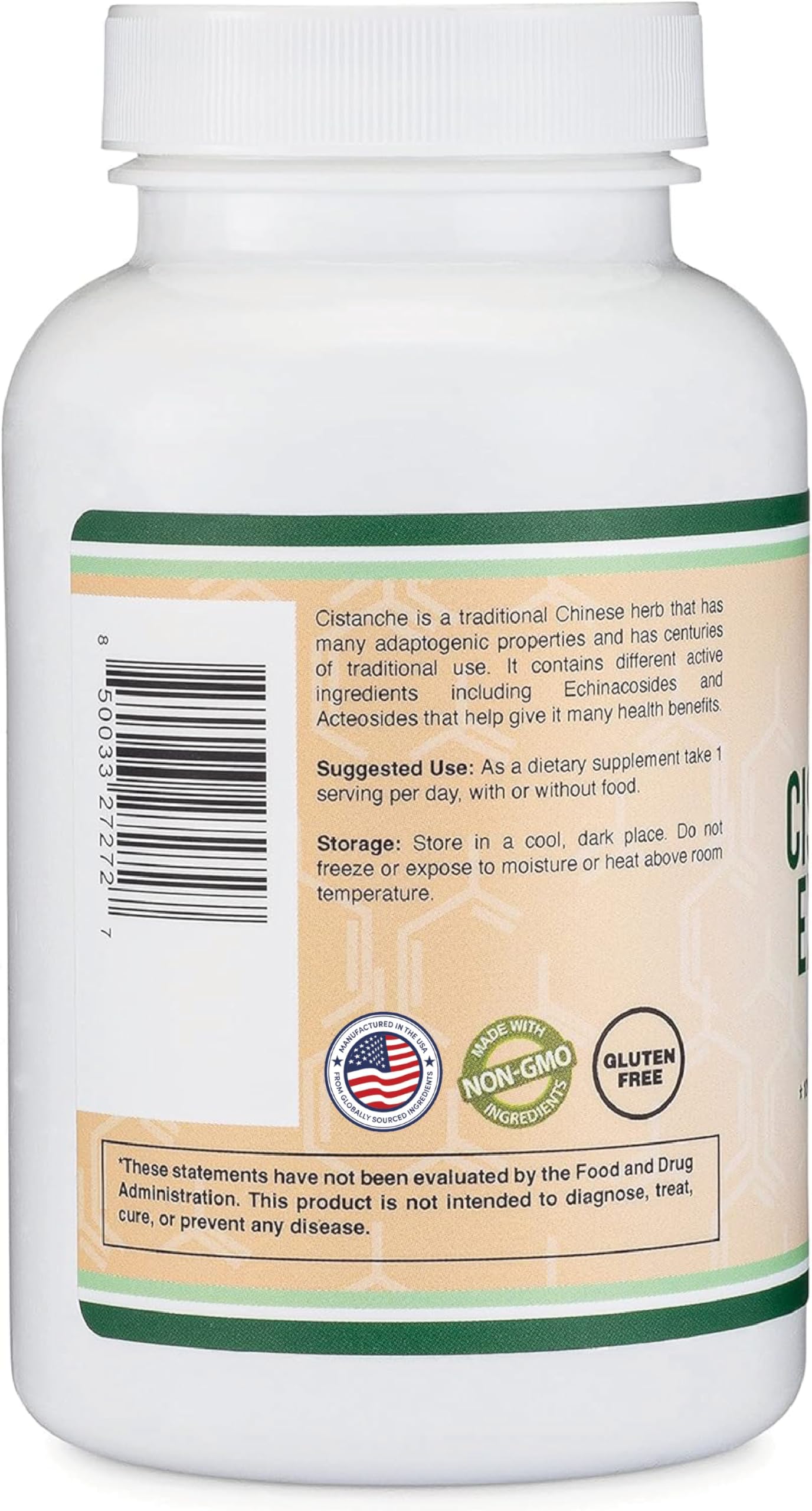Foto 3 | Suplemento De Extracto De Cistanche Tubulosa De Double Wood 500 Mg - Venta Internacional.