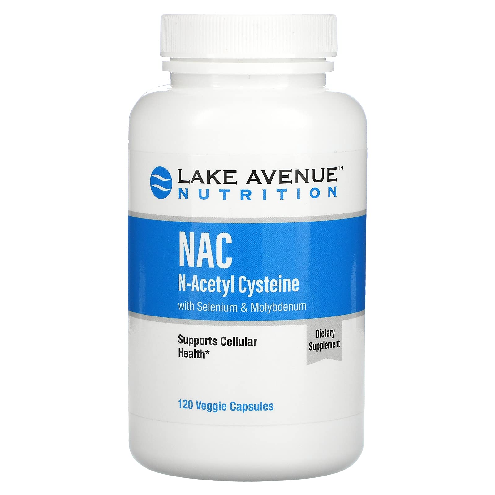 Suplemento De N-acetil-l-cisteína De Lake Avenue 600 Mg 120 Cápsulas - Venta Internacional.