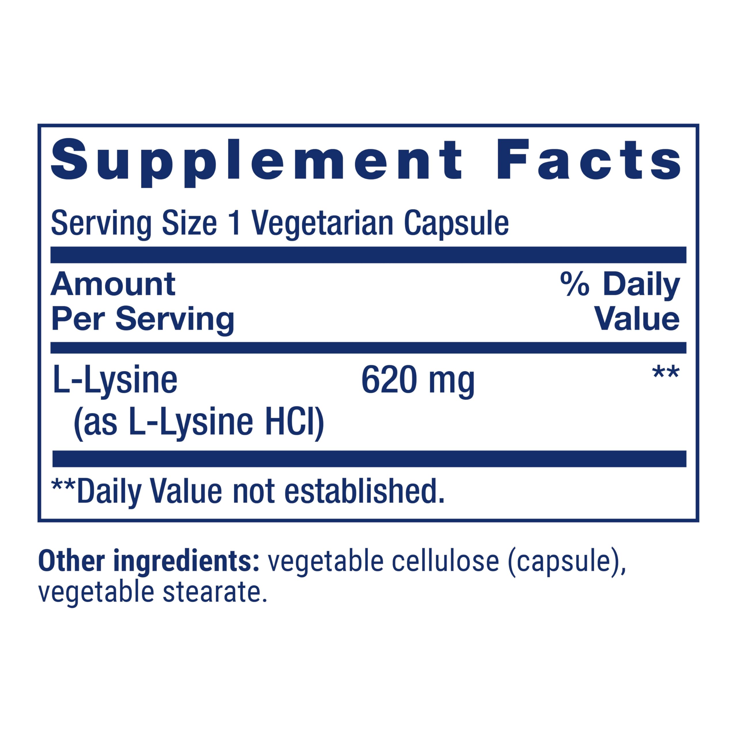 Foto 4 pulgar | Suplemento Life Extension L-lisina 620 Mg 100 Cápsulas - Venta Internacional.