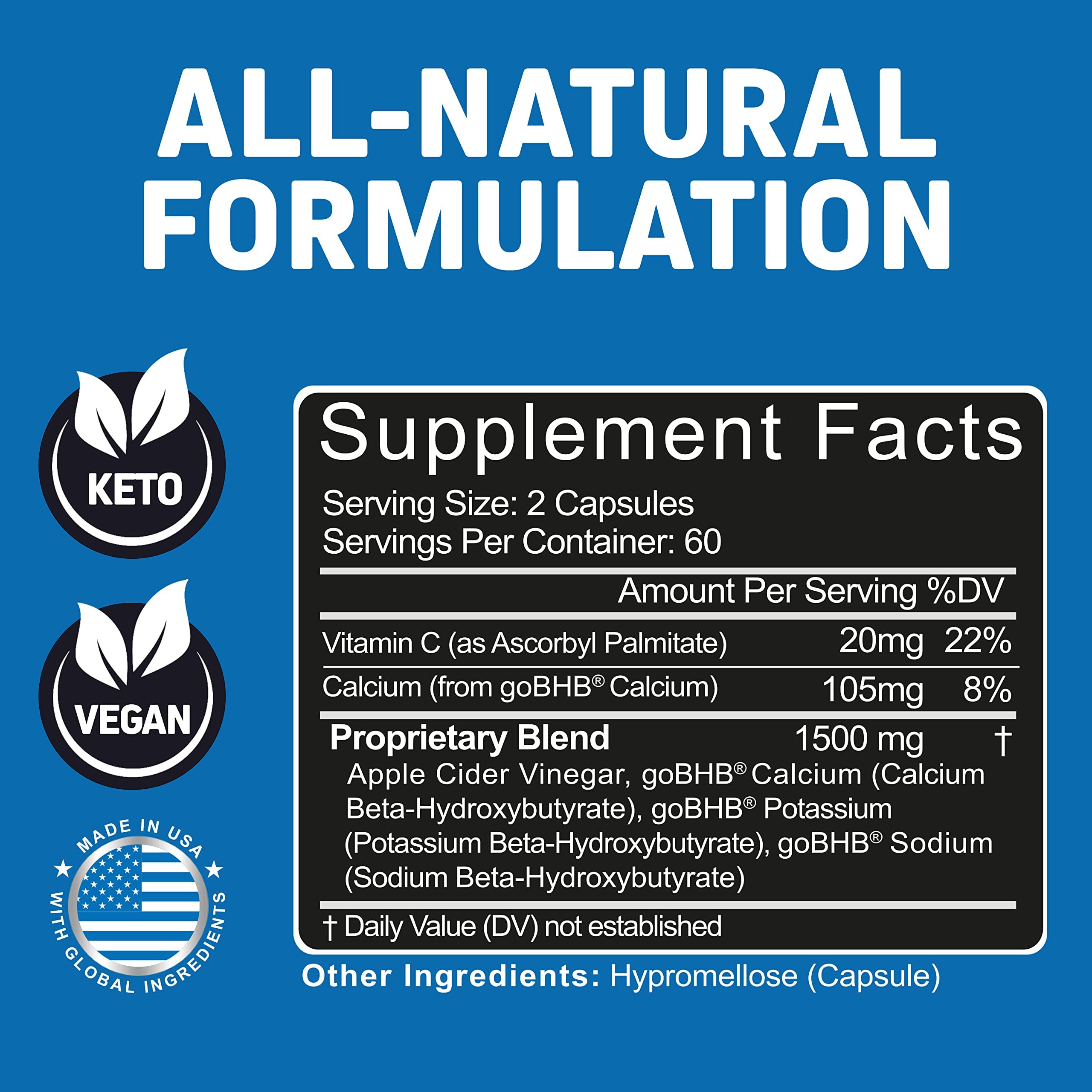 Foto 4 pulgar | Cápsulas De Vinagre De Sidra De Manzana Supplement Herbtonics + Keto Bhb - Venta Internacional.