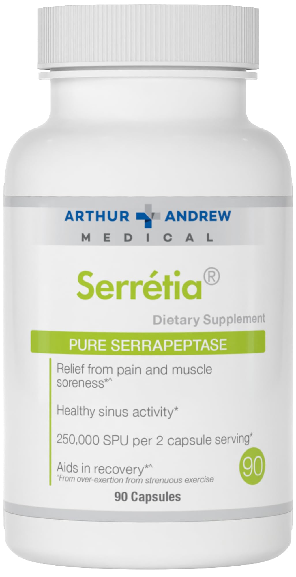 Foto 1 | Suplemento Serretia Serrapeptase De Arthur Andrew Medical 90 Cápsulas - Venta Internacional.