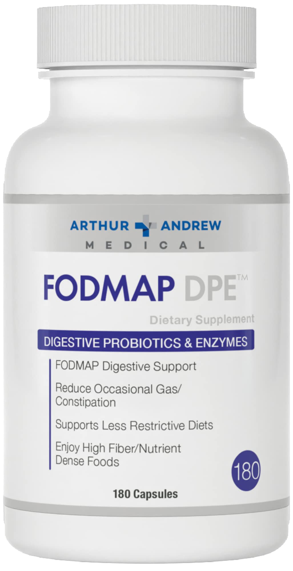 Foto 1 | Suplemento Arthur Andrew Medical Fodmap Dpe 180 Cápsulas - Venta Internacional.