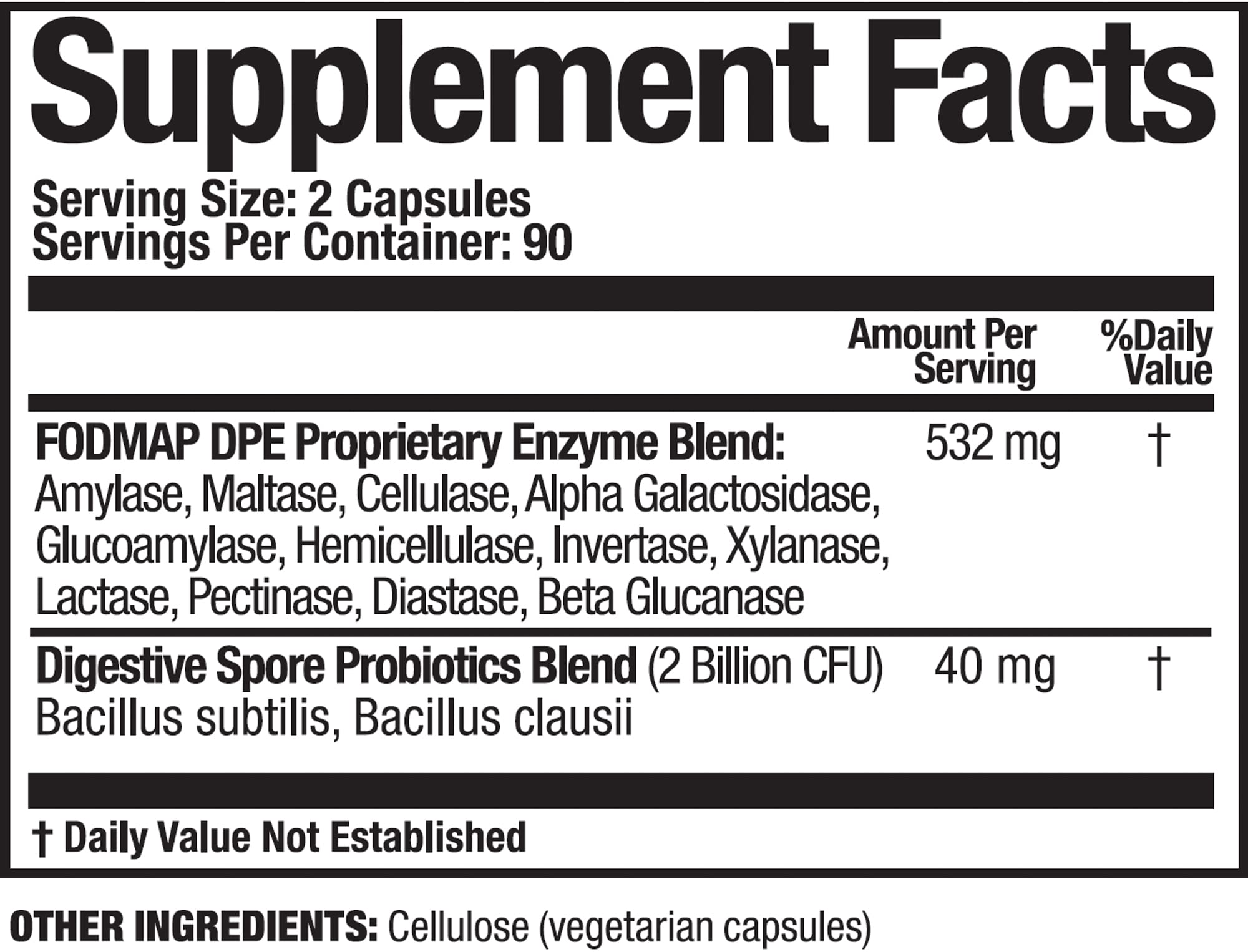 Foto 2 | Suplemento Arthur Andrew Medical Fodmap Dpe 180 Cápsulas - Venta Internacional.